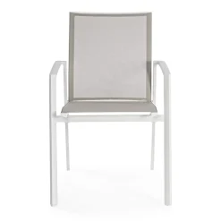 Viadurini in the Garden Gartenstühle Metall-Stapelbarer Außenstuhl aus lackiertem Aluminium, Homemotion, 4 Stück - Odelia