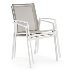 Viadurini in the Garden Gartenstühle Metall-Stapelbarer Außenstuhl aus lackiertem Aluminium, Homemotion, 4 Stück - Odelia