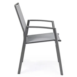 Viadurini in the Garden Gartenstühle Metall-Stapelbarer Außenstuhl aus lackiertem Aluminium, Homemotion, 4 Stück - Odelia