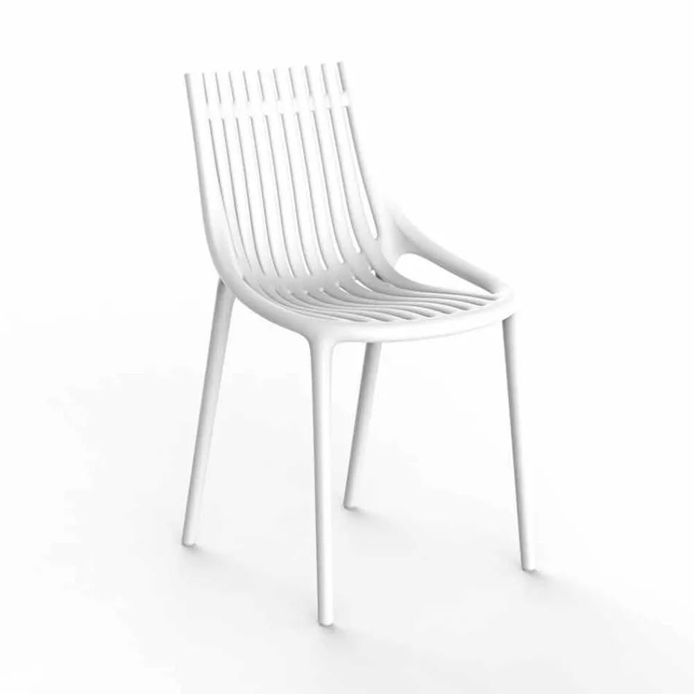 Vondom Gartenstühle Kunststoff-Stapelbarer farbiger Gartenstuhl aus Kunststoff 4 Stück - Ibiza von