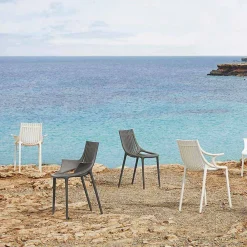 Vondom Gartenstühle Kunststoff-Stapelbarer farbiger Gartenstuhl aus Kunststoff 4 Stück - Ibiza von
