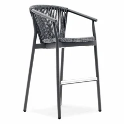 Varaschin Outdoor Hocker-Stapelbarer Gartenhocker aus Aluminium und technischem Stoff - Smart von