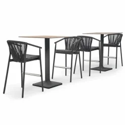 Varaschin Outdoor Hocker-Stapelbarer Gartenhocker aus Aluminium und technischem Stoff - Smart von