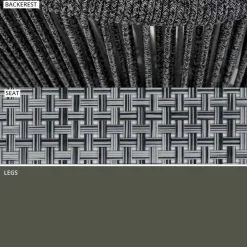 Varaschin Outdoor Hocker-Stapelbarer Gartenhocker aus Aluminium und technischem Stoff - Smart von