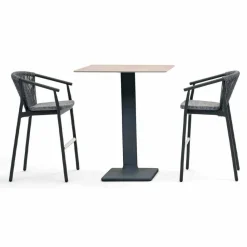 Varaschin Outdoor Hocker-Stapelbarer Gartenhocker aus Aluminium und technischem Stoff - Smart von