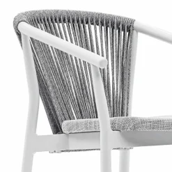 Varaschin Outdoor Hocker-Stapelbarer Gartenhocker aus Aluminium und technischem Stoff - Smart von