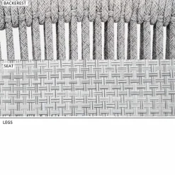 Varaschin Metallsessel-Stapelbarer Gartensessel aus Aluminium und Stoff - Smart By
