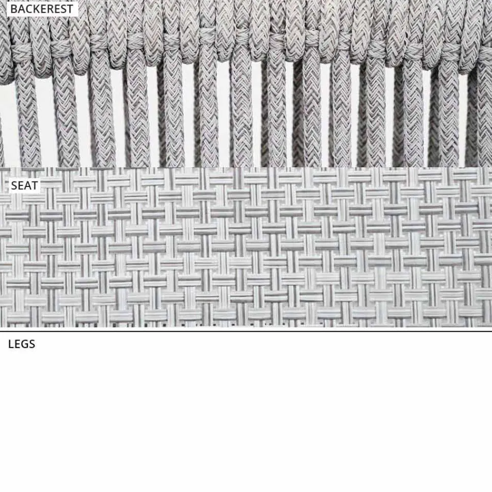 Varaschin Metallsessel-Stapelbarer Gartensessel aus Aluminium und Stoff - Smart By