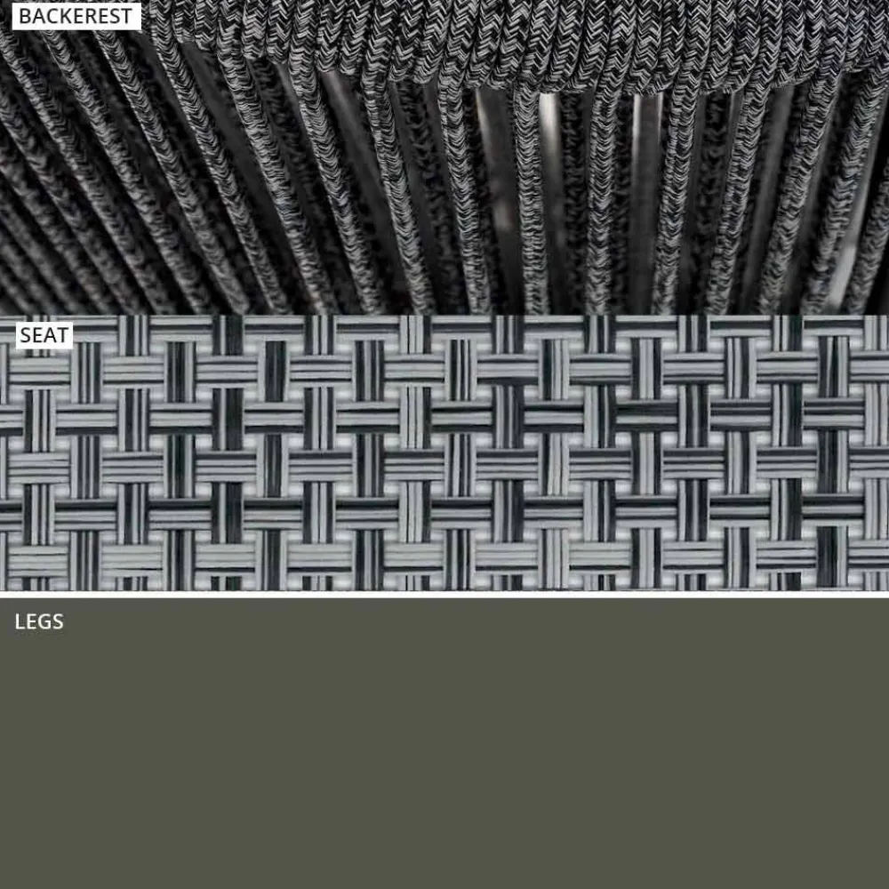 Varaschin Metallsessel-Stapelbarer Gartensessel aus Aluminium und Stoff - Smart By