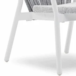 Varaschin Metallsessel-Stapelbarer Gartensessel aus Aluminium und Stoff - Smart By