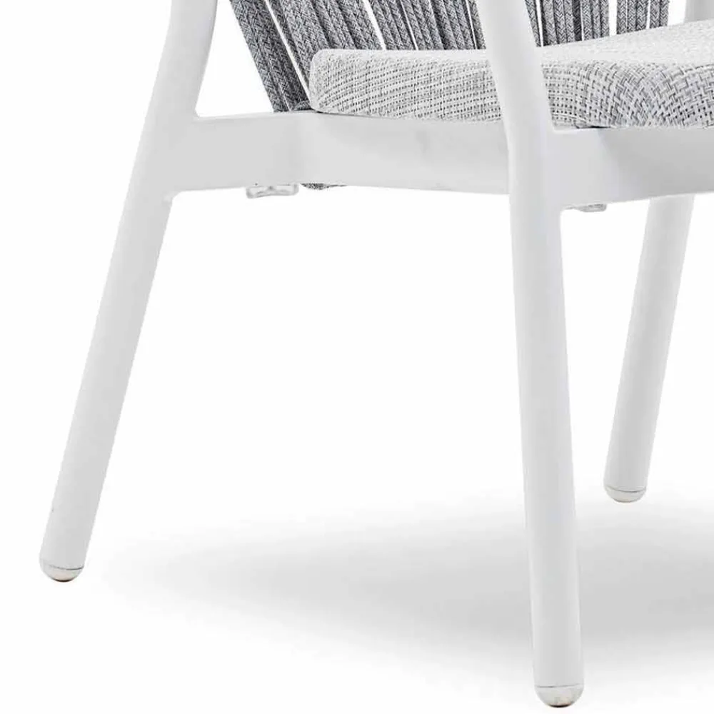 Varaschin Metallsessel-Stapelbarer Gartensessel aus Aluminium und Stoff - Smart By