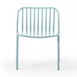 Viadurini in the Garden Metallsessel-Stapelbarer Gartensessel aus Metall Made in Italy 2 Stück - Simply