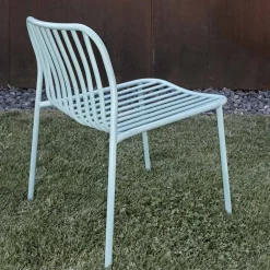 Viadurini in the Garden Metallsessel-Stapelbarer Gartensessel aus Metall Made in Italy 2 Stück - Simply