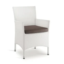 Viadurini in the Garden Metallsessel-Stapelbarer Gartenstuhl aus geflochtenem Aluminium - Bruma