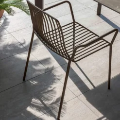 Viadurini in the Garden Gartenstühle Metall-Stapelbarer Gartenstuhl aus Metall Made in Italy 2 Stück - Giuliana