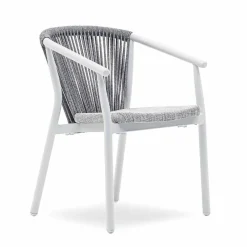 Varaschin Gartenstühle Metall-Stapelbarer Gartenstuhl aus Aluminium und technischem Stoff - Smart By