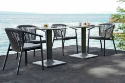 Varaschin Gartenstühle Metall-Stapelbarer Gartenstuhl aus Aluminium und technischem Stoff - Smart By