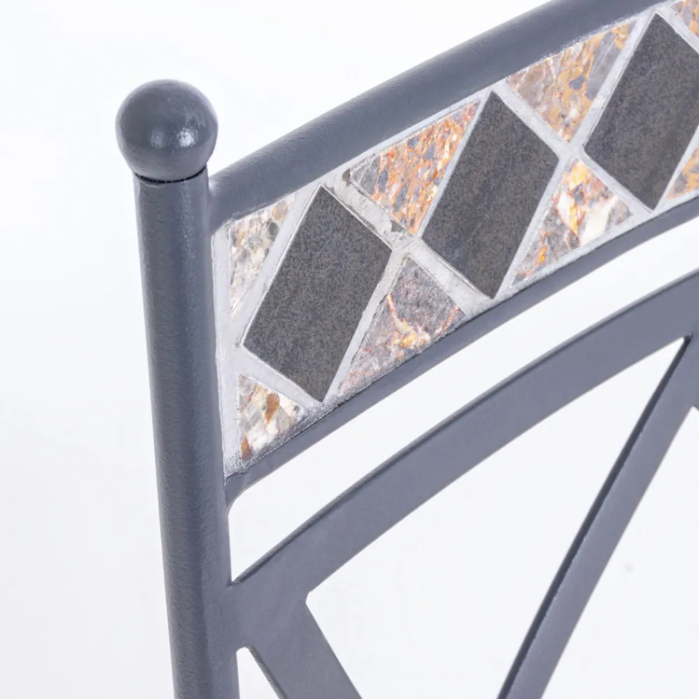 Viadurini in the Garden Gartenstühle Metall-Stapelbarer Gartenstuhl aus Stahl mit oder ohne Armlehnen - Letizia