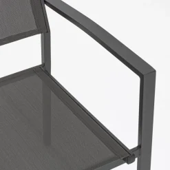 Viadurini in the Garden Gartenstühle Metall-Stapelbarer Gartenstuhl in modernem Design aus Aluminium und Textil - Franz