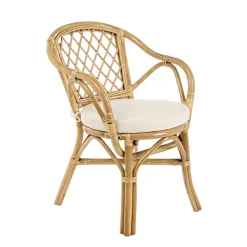 Viadurini in the Garden Sessel Rattan-Stapelbarer Gartenstuhl im Freien aus natürlichem Rattan - Spore