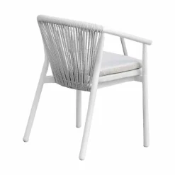 Varaschin Gartenstühle Metall-Stapelbarer Gartenstuhl mit gepolsterten Armlehnen H 73cm - Smart von