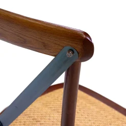 Viadurini Living Klassische Stühle-Stapelbarer Innenstuhl aus Eichenholz und Rattansitz - Barriera