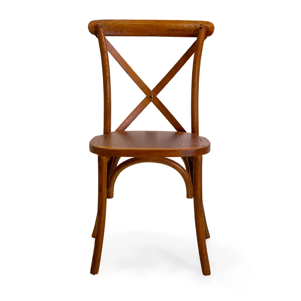 Viadurini Living Klassische Stühle-Stapelbarer Innenstuhl aus Ulmenholz - Barriera