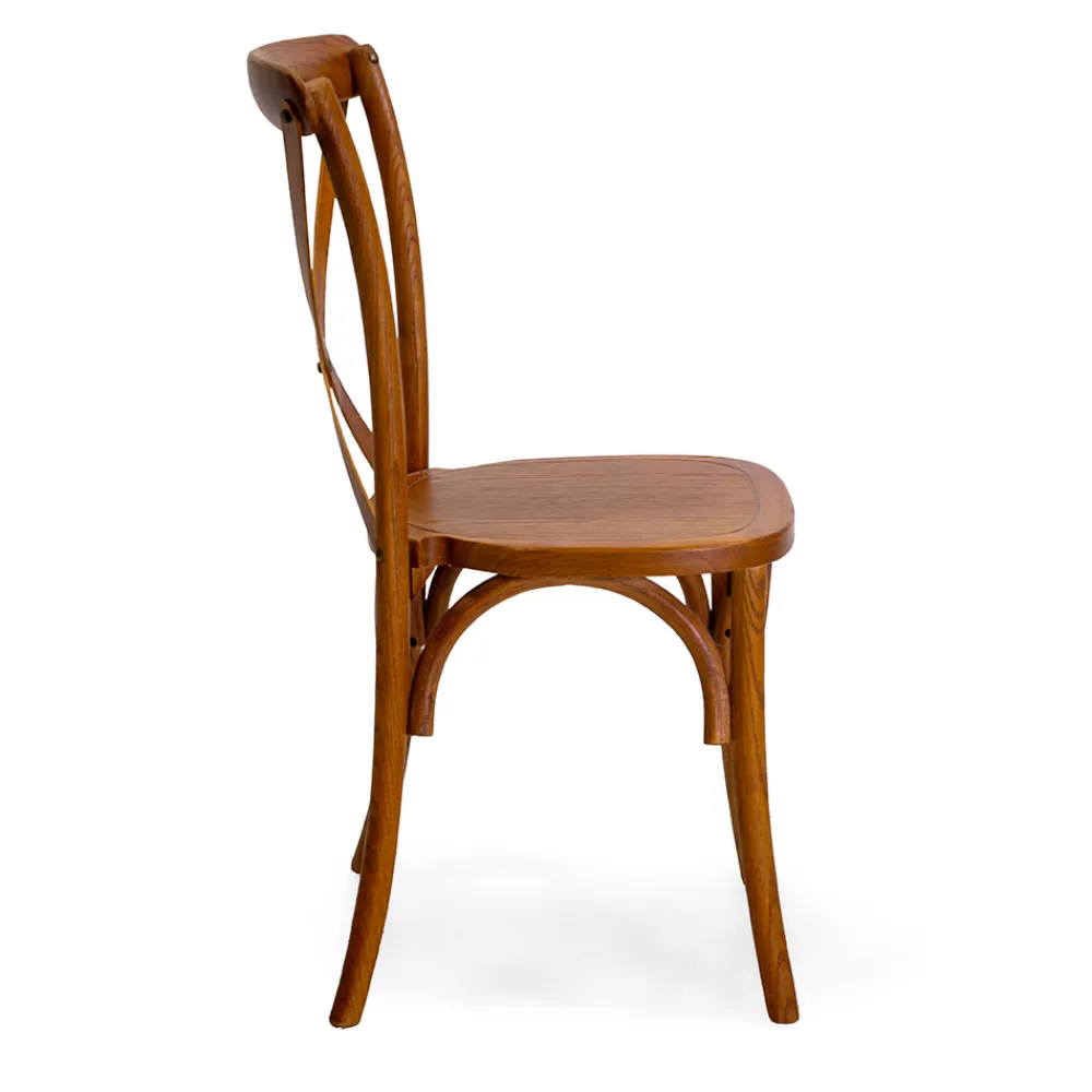 Viadurini Living Klassische Stühle-Stapelbarer Innenstuhl aus Ulmenholz - Barriera