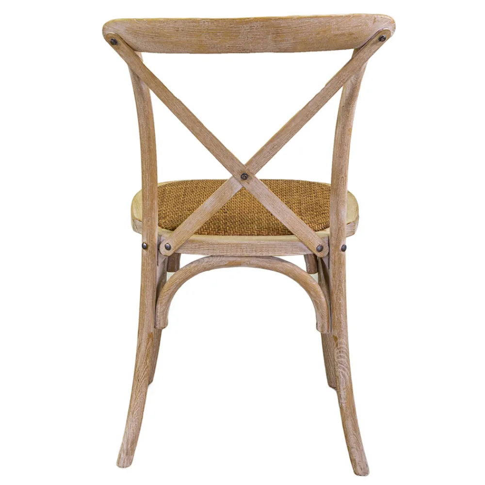 Viadurini Living Klassische Stühle-Stapelbarer Innenstuhl aus Ulmenholz - Barriera