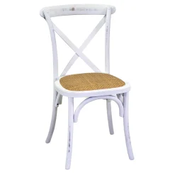 Viadurini Living Klassische Stühle-Stapelbarer Innenstuhl aus Birkenholz und Rattansitz - Barriera