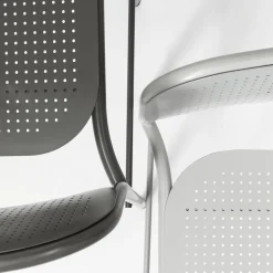 Viadurini in the Garden Outdoor Hocker-Stapelbarer Metallhocker für den Außenbereich Made in Italy 2 Stück - Synergy