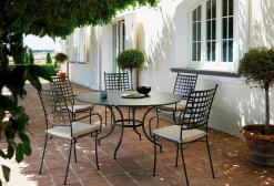 Viadurini in the Garden Metallsessel-Stapelbarer Metallsessel für den Außenbereich Hergestellt in Italien, 4 Stück - Pira