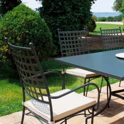 Viadurini in the Garden Metallsessel-Stapelbarer Metallsessel für den Außenbereich Hergestellt in Italien, 4 Stück - Pira