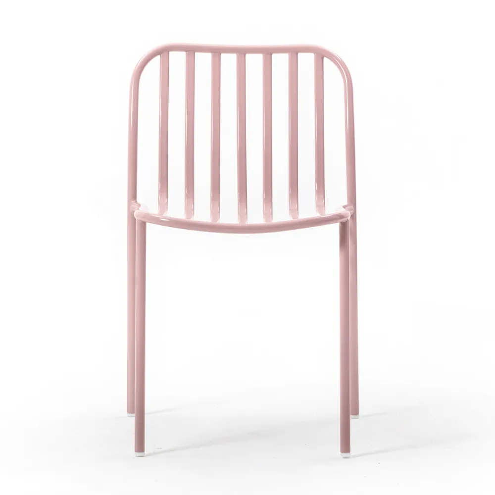 Viadurini in the Garden Gartenstühle Metall-Stapelbarer Metallstuhl für den Außenbereich Made in Italy 2 Stück - Simply