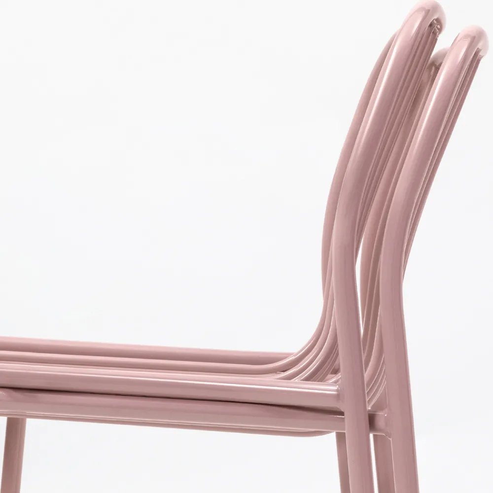 Viadurini in the Garden Gartenstühle Metall-Stapelbarer Metallstuhl für den Außenbereich Made in Italy 2 Stück - Simply