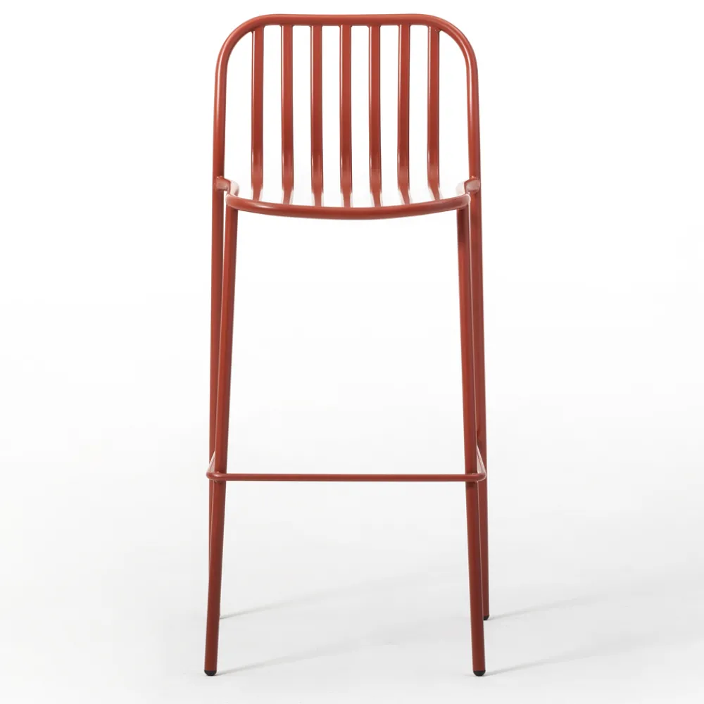 Viadurini in the Garden Outdoor Hocker-Stapelbarer Outdoor-Hocker aus Metall Made in Italy 2 Stück - Simply