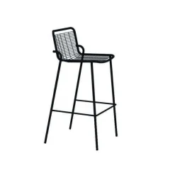 Viadurini in the Garden Outdoor Hocker-Stapelbarer Outdoor-Hocker aus Metall Made in Italy 2 Stück - Vikas