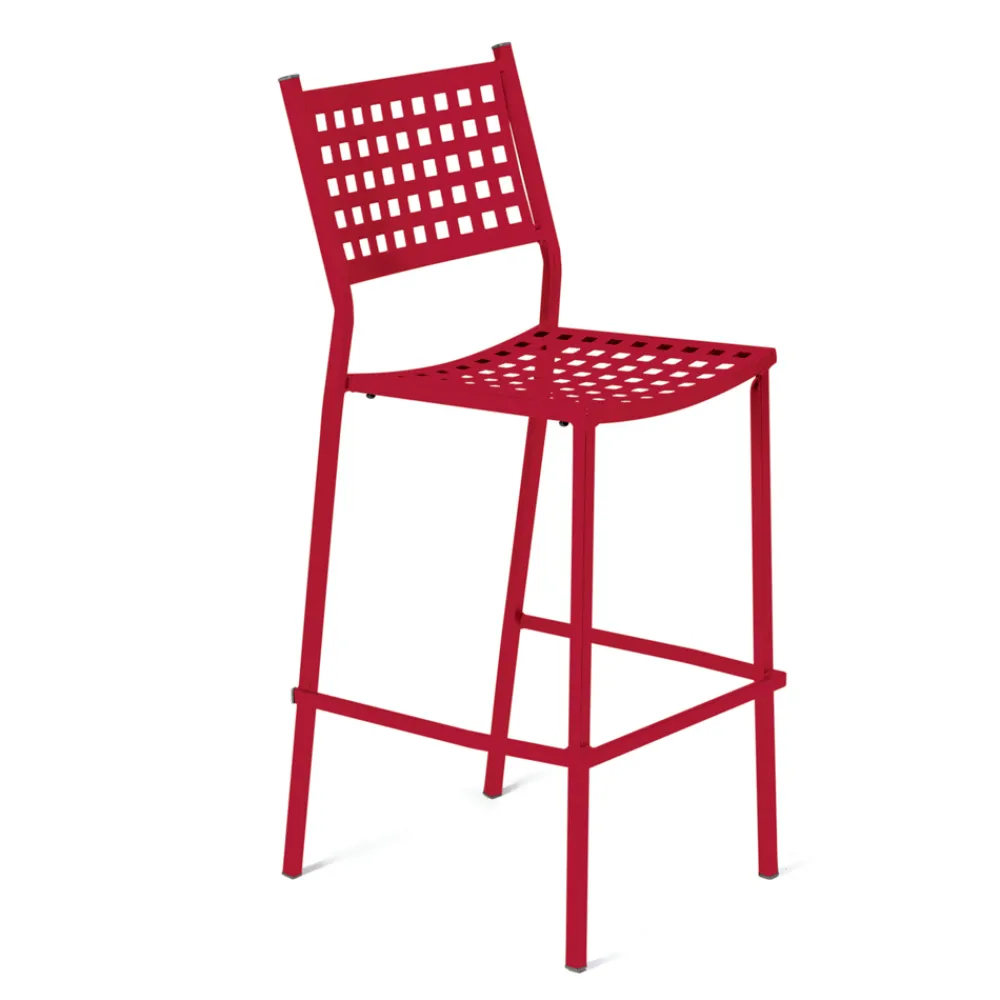 Viadurini in the Garden Outdoor Hocker-Stapelbarer Outdoor-Hocker aus lackiertem Stahl Made in Italy - Nilda