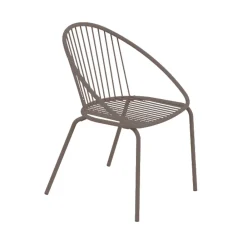 Viadurini in the Garden Metallsessel-Stapelbarer Outdoor-Sessel aus Stahl Made in Italy 2 Stück - Sansa