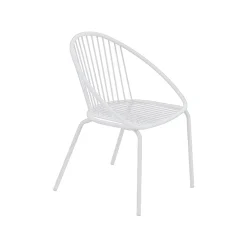 Viadurini in the Garden Metallsessel-Stapelbarer Outdoor-Sessel aus Stahl Made in Italy 2 Stück - Sansa