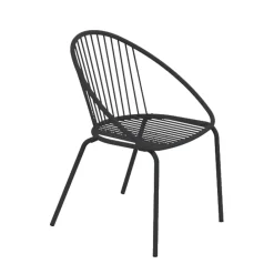 Viadurini in the Garden Metallsessel-Stapelbarer Outdoor-Sessel aus Stahl Made in Italy 2 Stück - Sansa