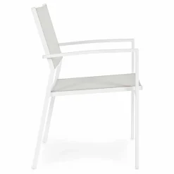 Viadurini in the Garden Gartenstühle Metall-Stapelbarer Outdoor-Stuhl aus Textilene Homemotion, 6-teilig - Narcissa