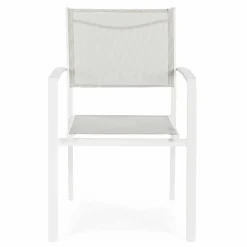 Viadurini in the Garden Gartenstühle Metall-Stapelbarer Outdoor-Stuhl aus Textilene Homemotion, 6-teilig - Narcissa