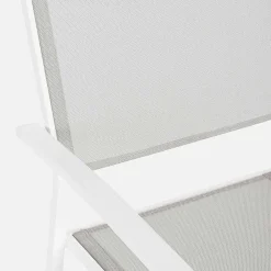 Viadurini in the Garden Gartenstühle Metall-Stapelbarer Outdoor-Stuhl aus Textilene Homemotion, 6-teilig - Narcissa