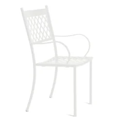 Viadurini in the Garden Gartenstühle Metall-Stapelbarer Outdoor-Stuhl aus verzinktem Stahl Made in Italy 4 Stück - Celia