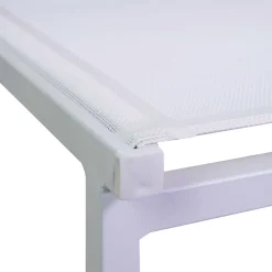 Viadurini in the Garden Gartenstühle Metall-Stapelbarer Stuhl aus Textilene und weißem Aluminiumgestell - Pennarello