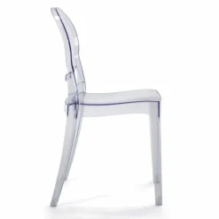 Viadurini Living Moderne Stühle-Stapelbarer Stuhl für den Innen- oder Außenbereich aus transparentem Polycarbonat – Pianeta