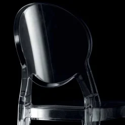 Viadurini Living Moderne Stühle-Stapelbarer Stuhl für den Innen- oder Außenbereich aus transparentem Polycarbonat – Pianeta