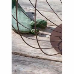 Viadurini Lighting Design Tischlampen-Steh- oder Stützlampe aus weißem oder bronzefarbenem Metalldraht - Laterne