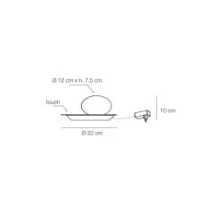 Viadurini Lighting Moderne Stehlampen-Stehlampe aus Aluminium, Metall und weißem Glas - Luma